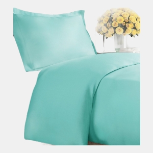 Premium Microfiber Duvet Cover Set - Twin - Spa blue