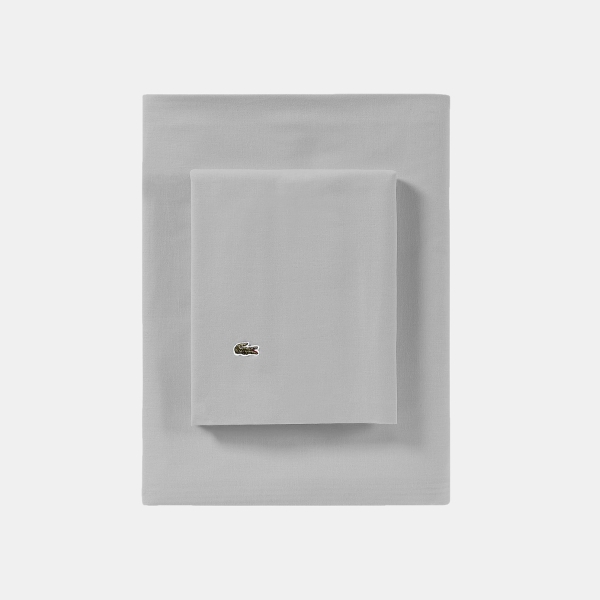 Lacoste Solid Cotton Percale 4-Pc. Sheet Sets - Micro Chip