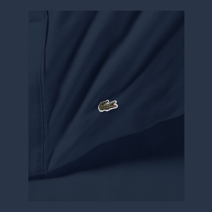 Lacoste Solid Cotton Percale 4-Pc. Sheet Sets - Navy - Image 5