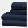 Lacoste Solid Cotton Percale 4-Pc. Sheet Sets - Navy
