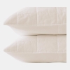 Organic Cotton Quilted Sham 2-Pack - Standard - Bone