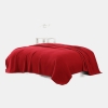 Tommy Hilfiger Solid Cotton Pique Blanket, Twin - Red