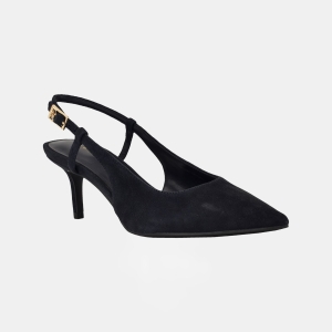 Tommy Hilfiger Women's Cerizza Pointed Toe Slingback Pumps - Dark Blue Suede