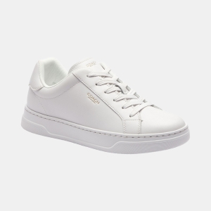 Women's High Line Update Signature Canvas Lace-Up Sneakers - Optic White