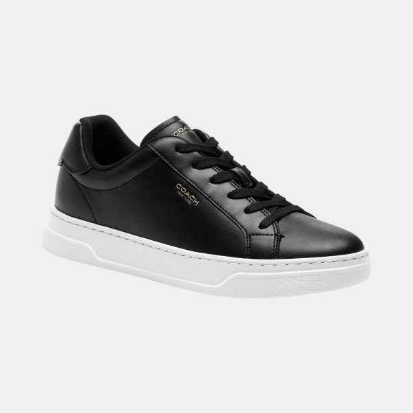 Women's High Line Update Signature Canvas Lace-Up Sneakers - Black, Optic White