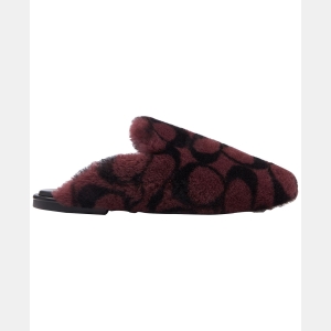 Women's Signature Shearling Slippers - Merlot - Image 3