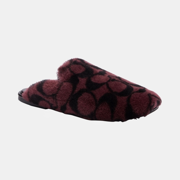 Women's Signature Shearling Slippers - Merlot