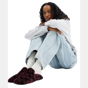 Women's Signature Shearling Slippers - Merlot - Image 7