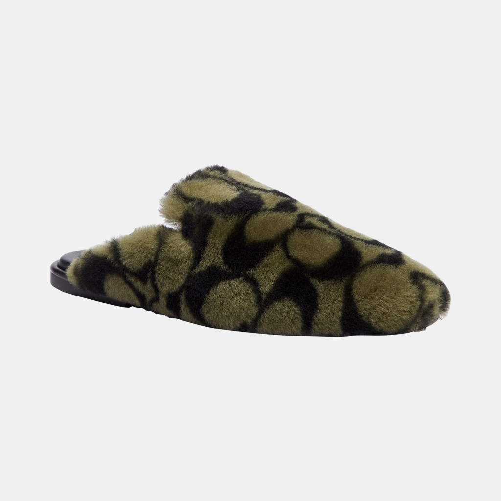 Women's Signature Shearling Slippers - Olive