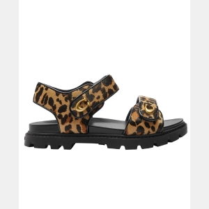 Coach Women's Brynn Round Toe Sandals - Leopard - Image 3