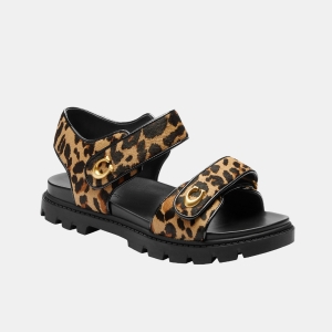 Women's Brynn Round Toe Sandals - Leopard