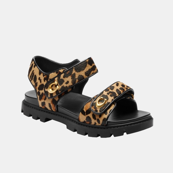 Women's Brynn Round Toe Sandals - Leopard