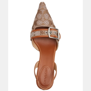 Coach Women's Margot Slingback Pumps - Crystal Jacquard/Burnished Amber - Image 5