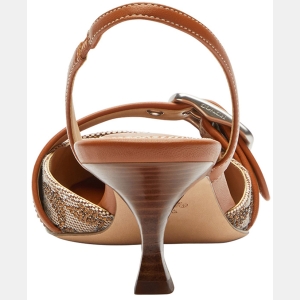 Coach Women's Margot Slingback Pumps - Crystal Jacquard/Burnished Amber - Image 4