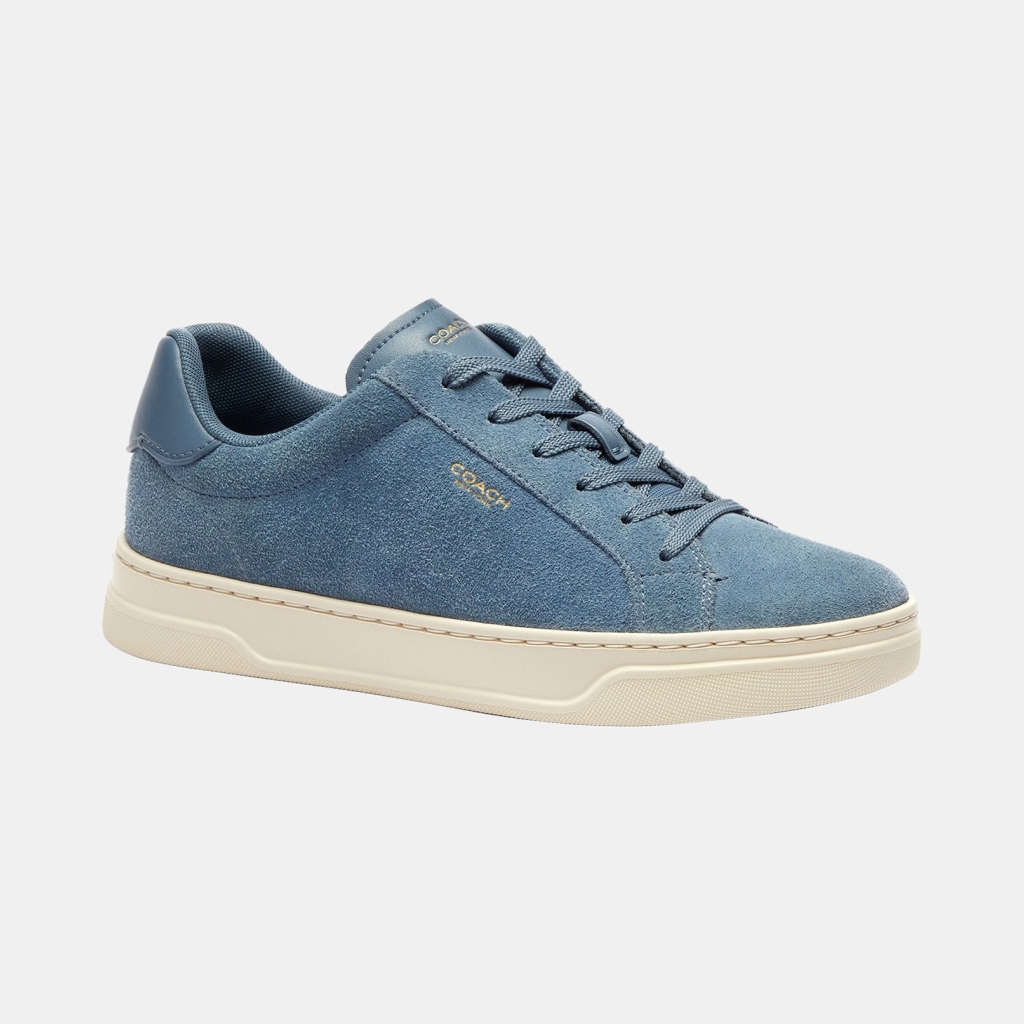 Women's High Line Lace-Up Sneakers - Light Denim Suede
