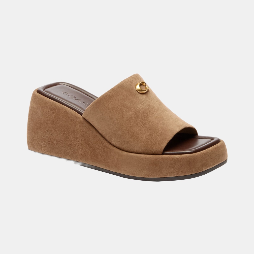 Women's Marie Platform Wedge Sandals - Coconut Suede