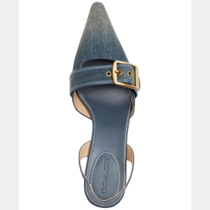 Coach Women's Margot Slingback Pumps - Loved Denim/Dark Indigo - Image 5