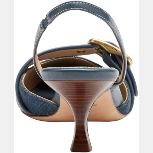 Coach Women's Margot Slingback Pumps - Loved Denim/Dark Indigo - Image 4