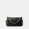 Michael Kors Outlet Jet Set Medium Saffiano Leather Crossbody Bag - BLACK