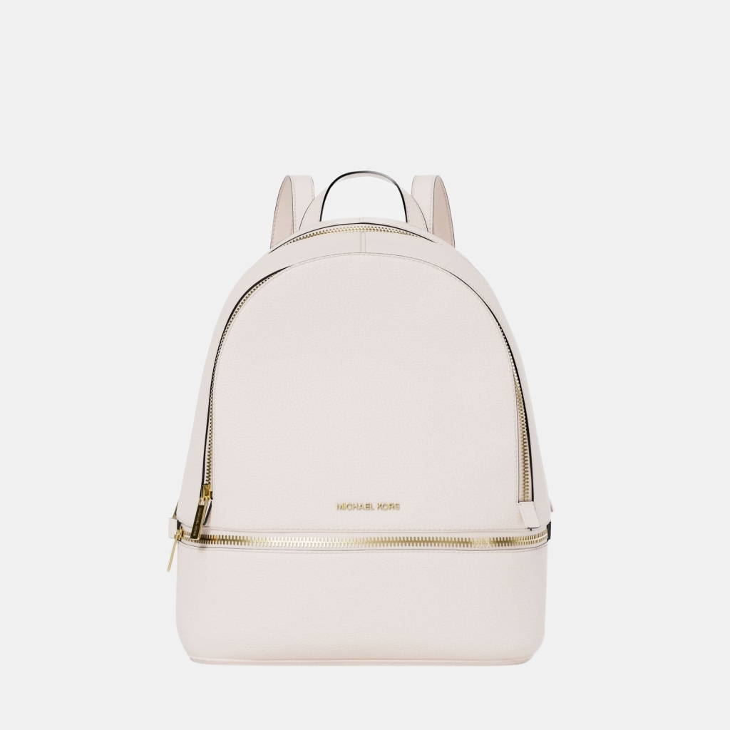 Michael Kors Outlet Rhea Medium Pebbled Leather Backpack