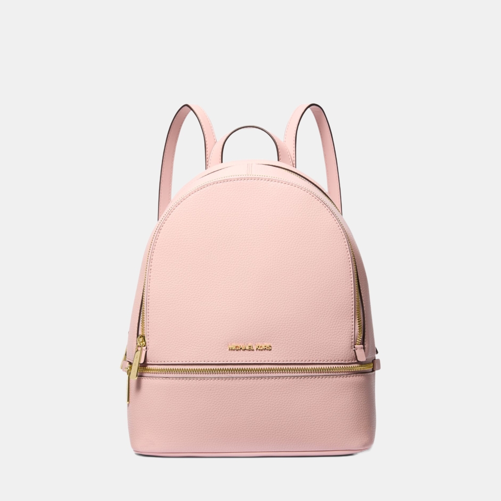 Michael Kors Outlet Rhea Medium Pebbled Leather Backpack