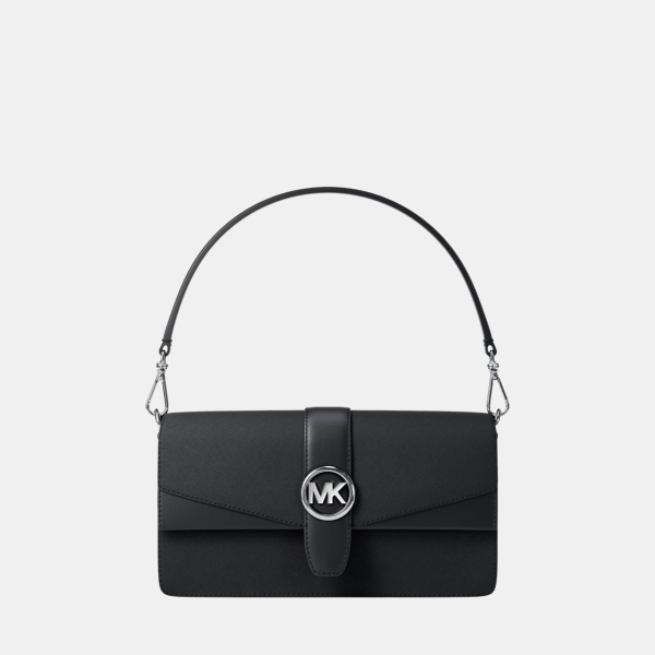 Michael Kors Outlet Greenwich Medium Saffiano Leather Convertible Shoulder Bag