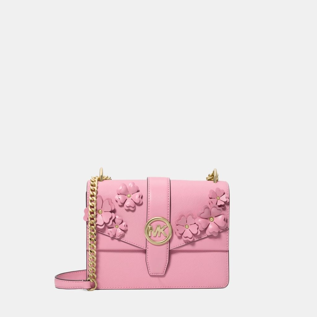Michael Kors Outlet Greenwich Small Floral Embellished Crossbody Bag