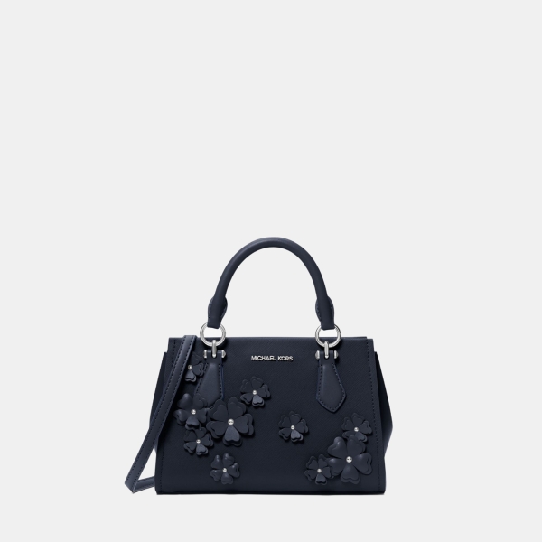 Michael Kors Outlet Marilyn Small Floral Embellished Satchel