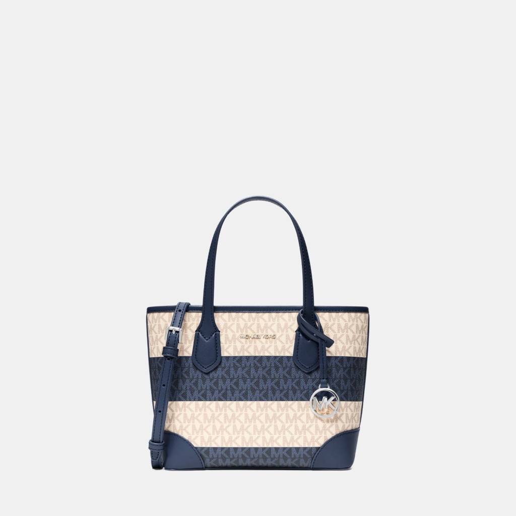 Michael Kors Outlet Eva Extra-Small Signature Logo Convertible Crossbody Bag