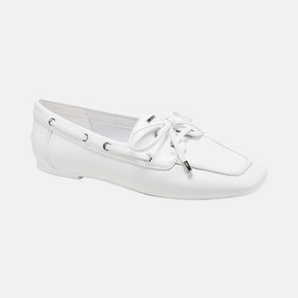 DKNY Women's Delmar Slip-On Boat Shoes - White