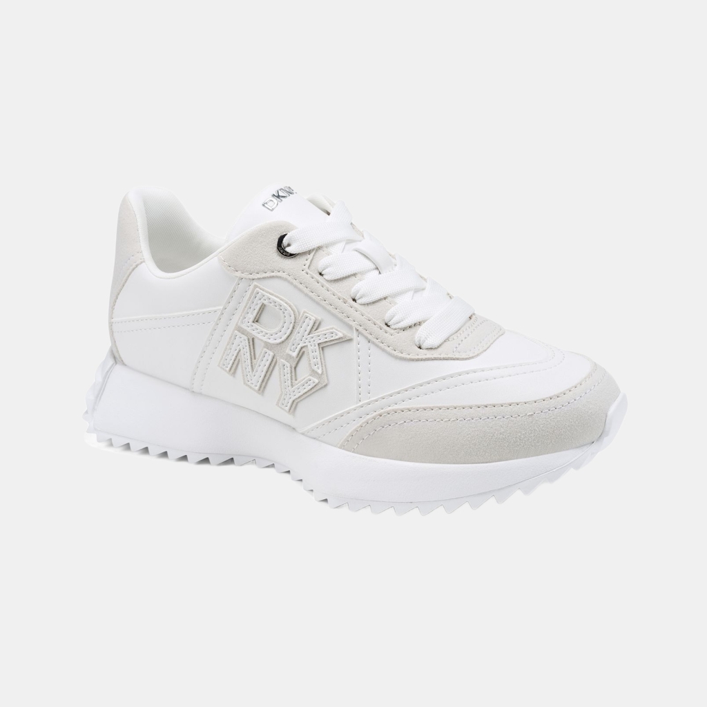 DKNY Women's Nivardi Lace-Up Sneakers - White