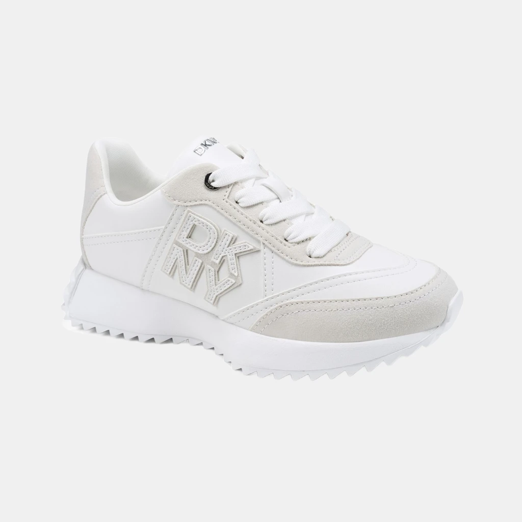 DKNY Women's Nivardi Lace-Up Sneakers - White