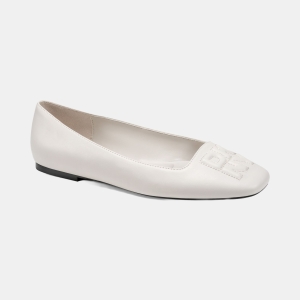 DKNY Women's Darianne Slip-On Ballet Flats - Soft White