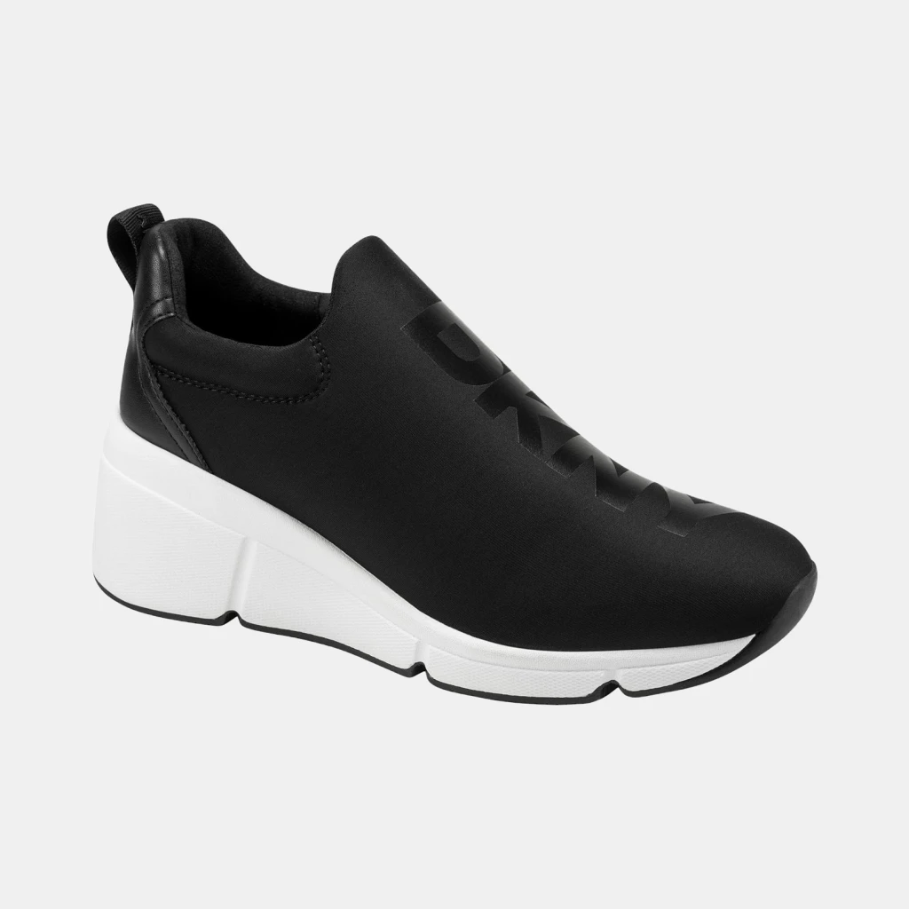 DKNY Women's Stasey Slip-On Wedge Sneakers - Black