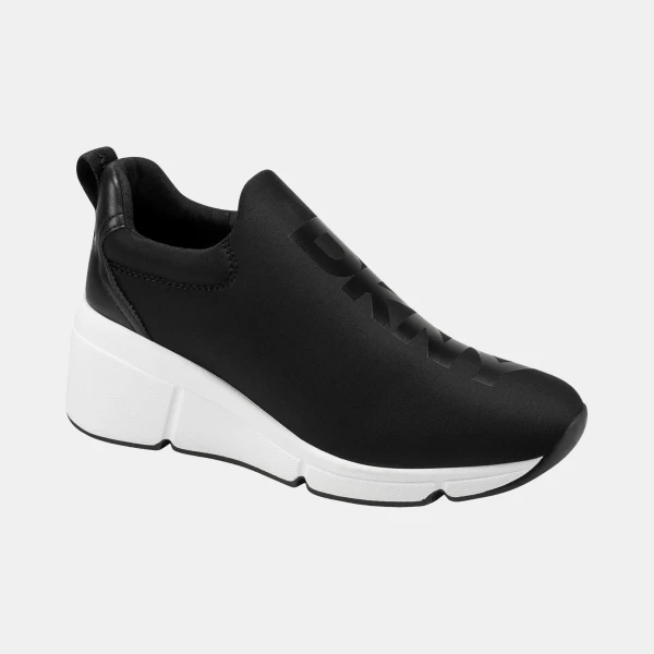 DKNY Women's Stasey Slip-On Wedge Sneakers - Black