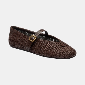 Coach Women's Sculpted C Soft Mary Jane Flats - Maple
