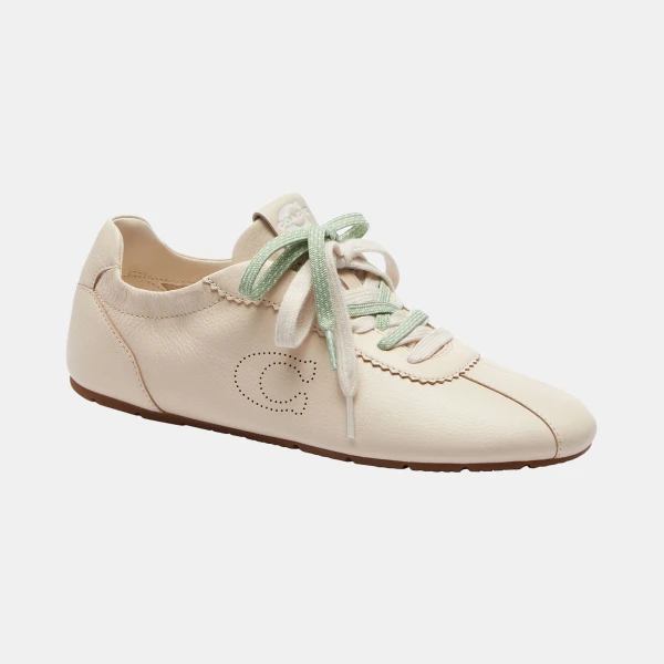 Women's Soft Lace-Up Sneakers - Chalk