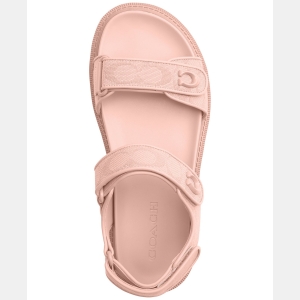 Coach Women's Brynn Signature Canvas Flat Sandals - Image 5