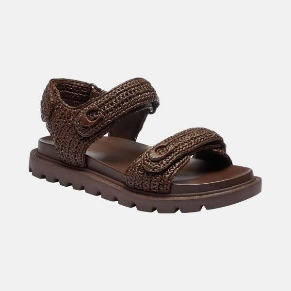 Women's Brynn Raffia Round Toe Sandals