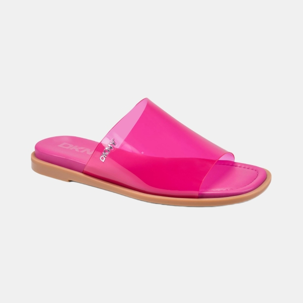 DKNY Women's Cataline Slide Flat Sandals - Hot Pink