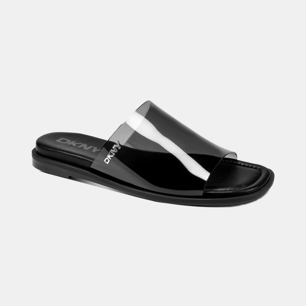 DKNY Women's Cataline Slide Flat Sandals - Black