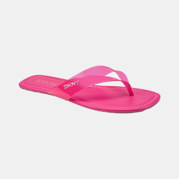 DKNY Women's Hampton Flip Flop Sandals - Hot Pink Smooth