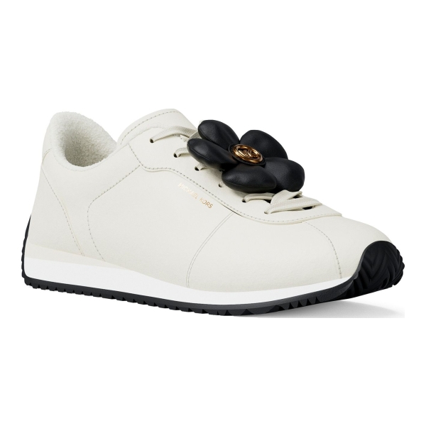 Michael Kors Women's Rhodes Trainer Lace-Up Sneakers - Eggshell Smooth