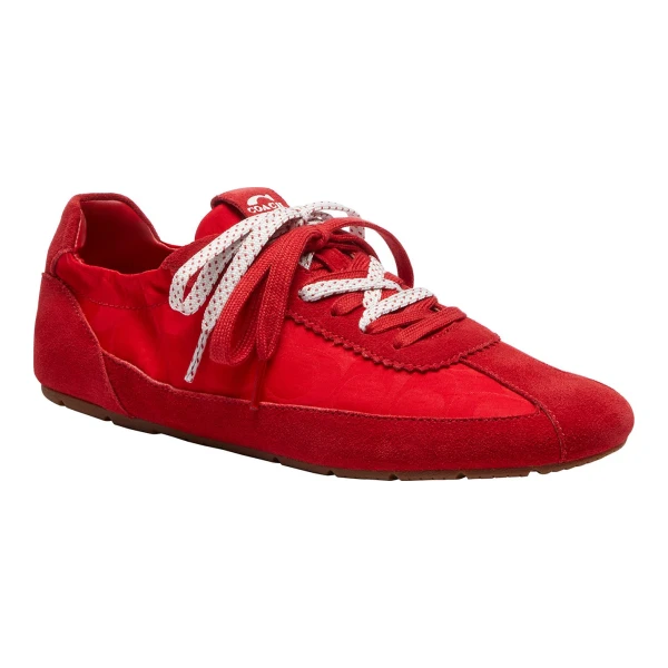 Alternative view of Coach Women's Soft Lace-Up Sneakers - Jacquard/Poppy