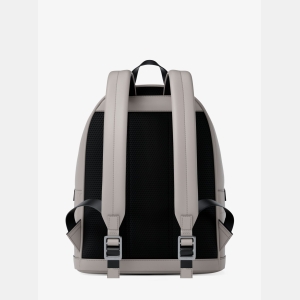 Michael Kors Outlet Cooper Medium Logo Debossed Dome Backpack - PEARL GREY - Image 6