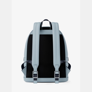 Michael Kors Outlet Cooper Medium Logo Debossed Dome Backpack - PALE OCEAN - Image 6