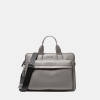 Michael Kors Outlet Pacey Medium Pebbled Leather Pocket Briefcase - PEARL GREY