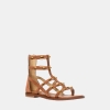 MICHAEL Michael Kors Noa Studded Suede Gladiator Sandal - LUGGAGE