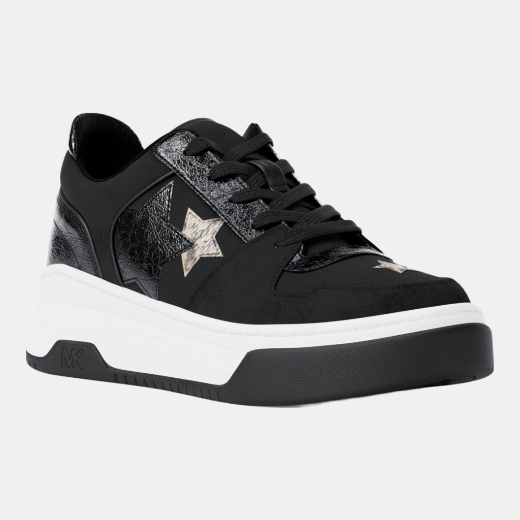 Michael Kors Outlet Lexi Embellished Mixed-Media Sneaker