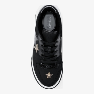 Michael Kors Outlet Lexi Embellished Mixed-Media Sneaker - Image 6